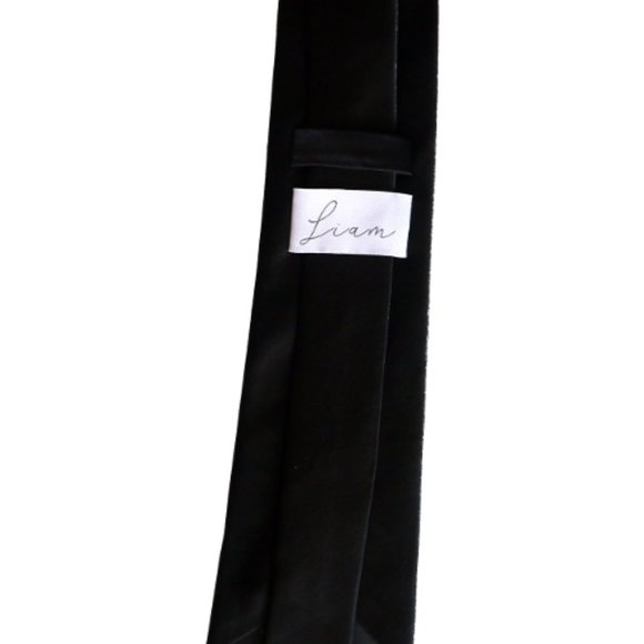 Italian Silk Tie - Black - Picture 3 of 7